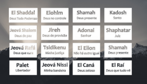 Os nomes de Deus - Blog vladimiraraujo